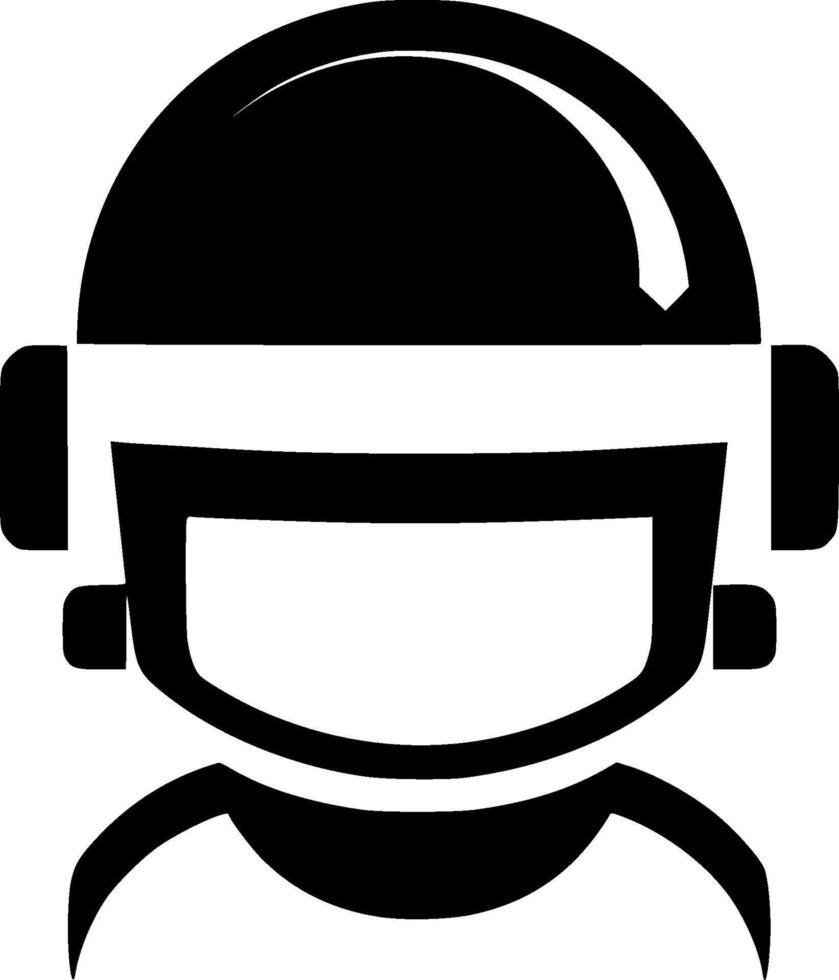 Robot - Black and White Isolated Icon - illustration vector