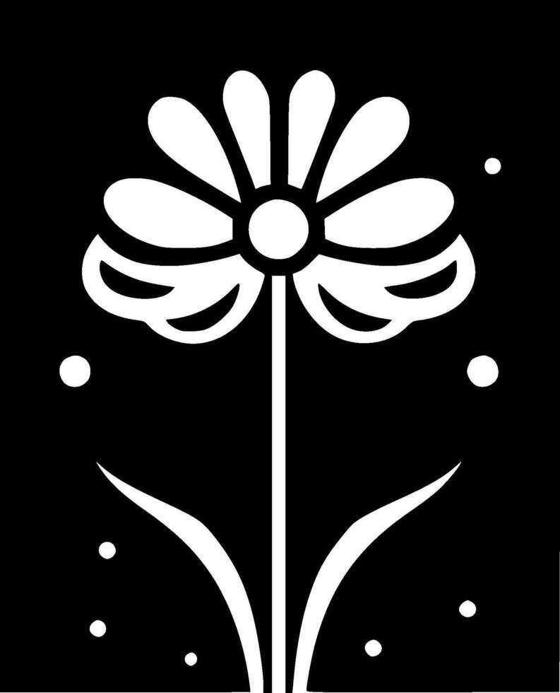 Flower, Minimalist and Simple Silhouette - illustration vector