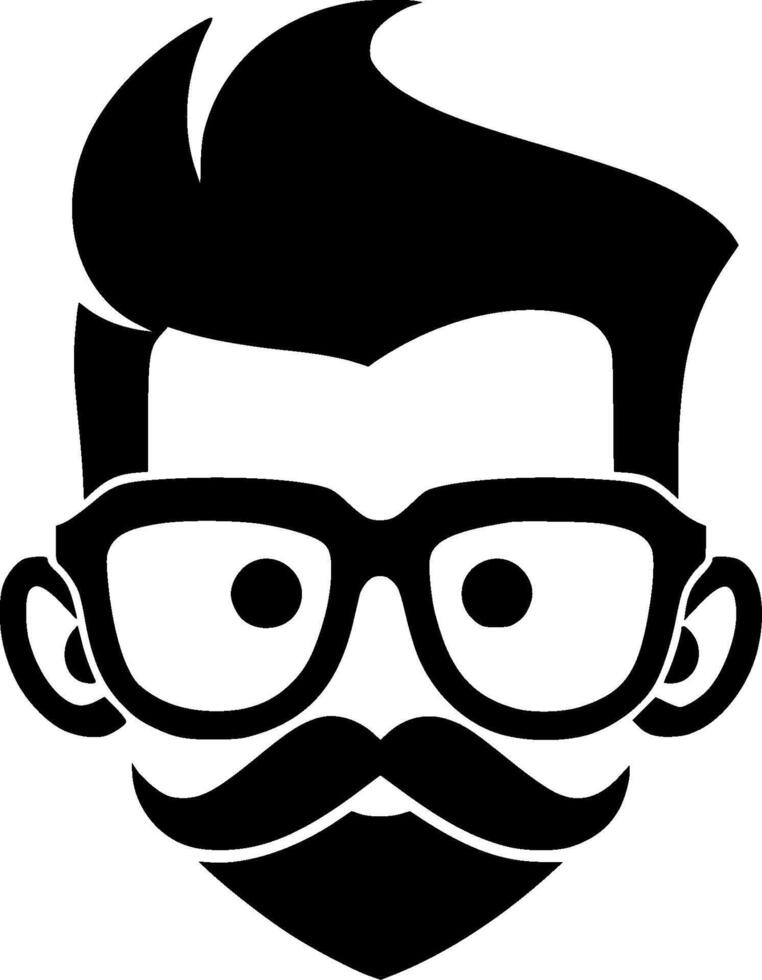 Dad, Minimalist and Simple Silhouette - illustration vector