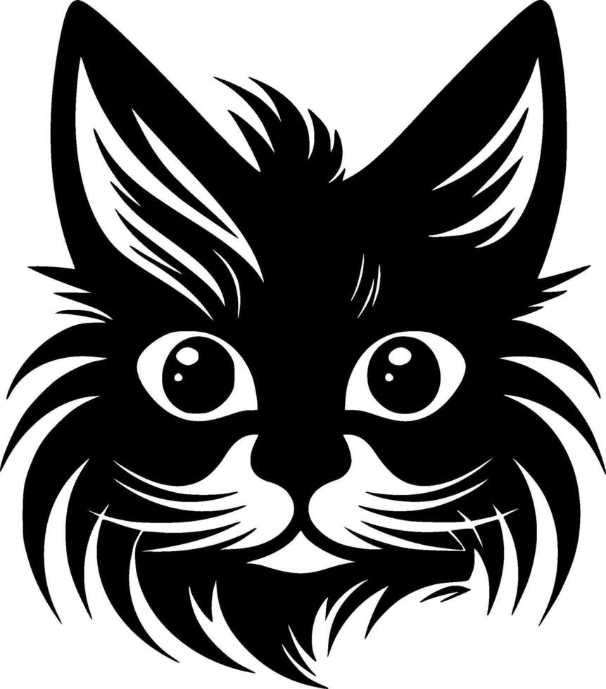 Cat, Minimalist and Simple Silhouette - illustration vector