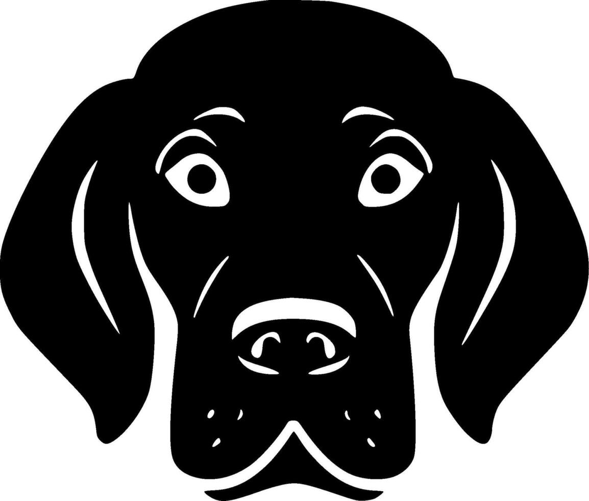 Dog, Black and White illustration vector