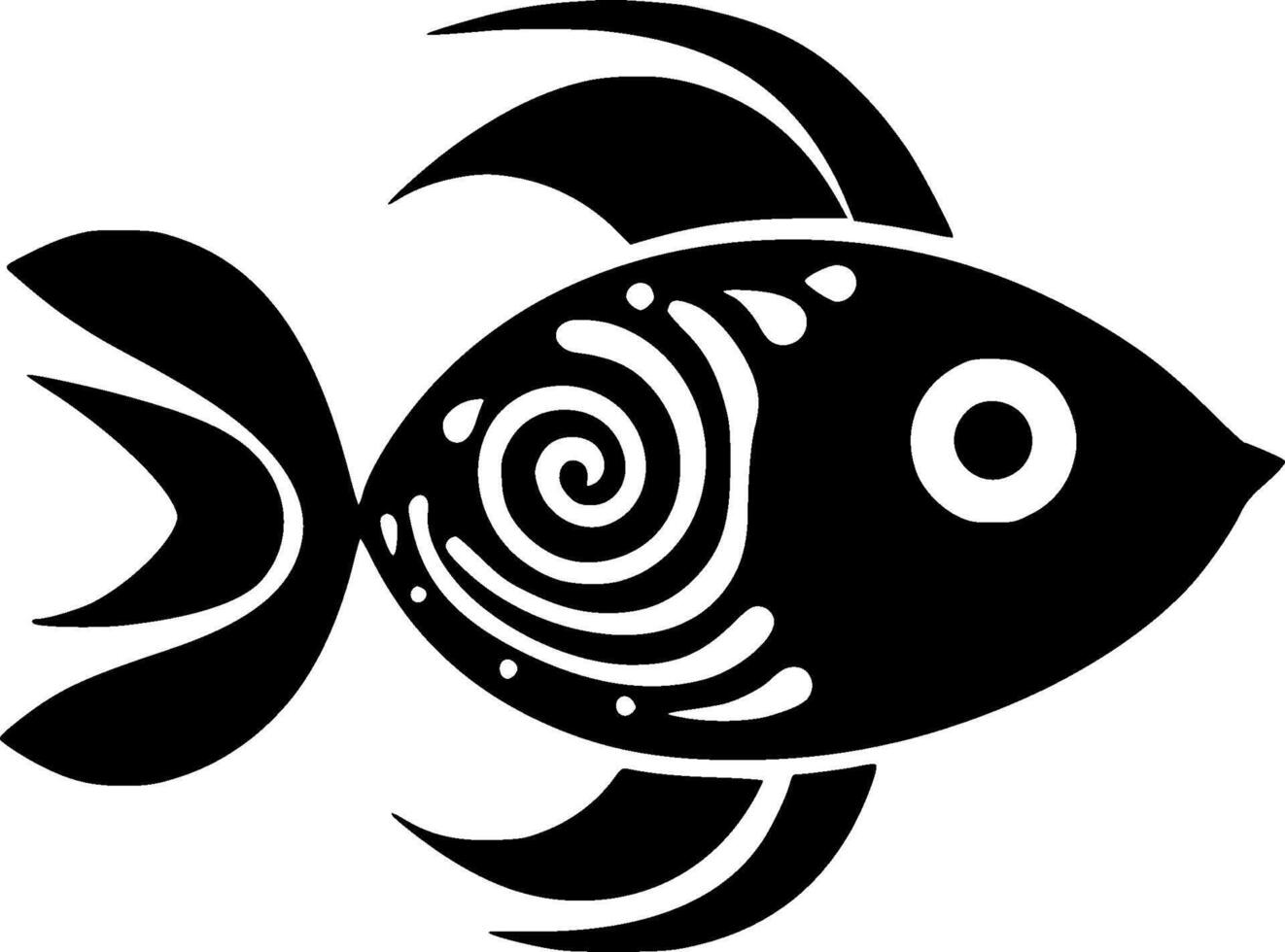 Fish - Minimalist and Flat Logo - illustration vector