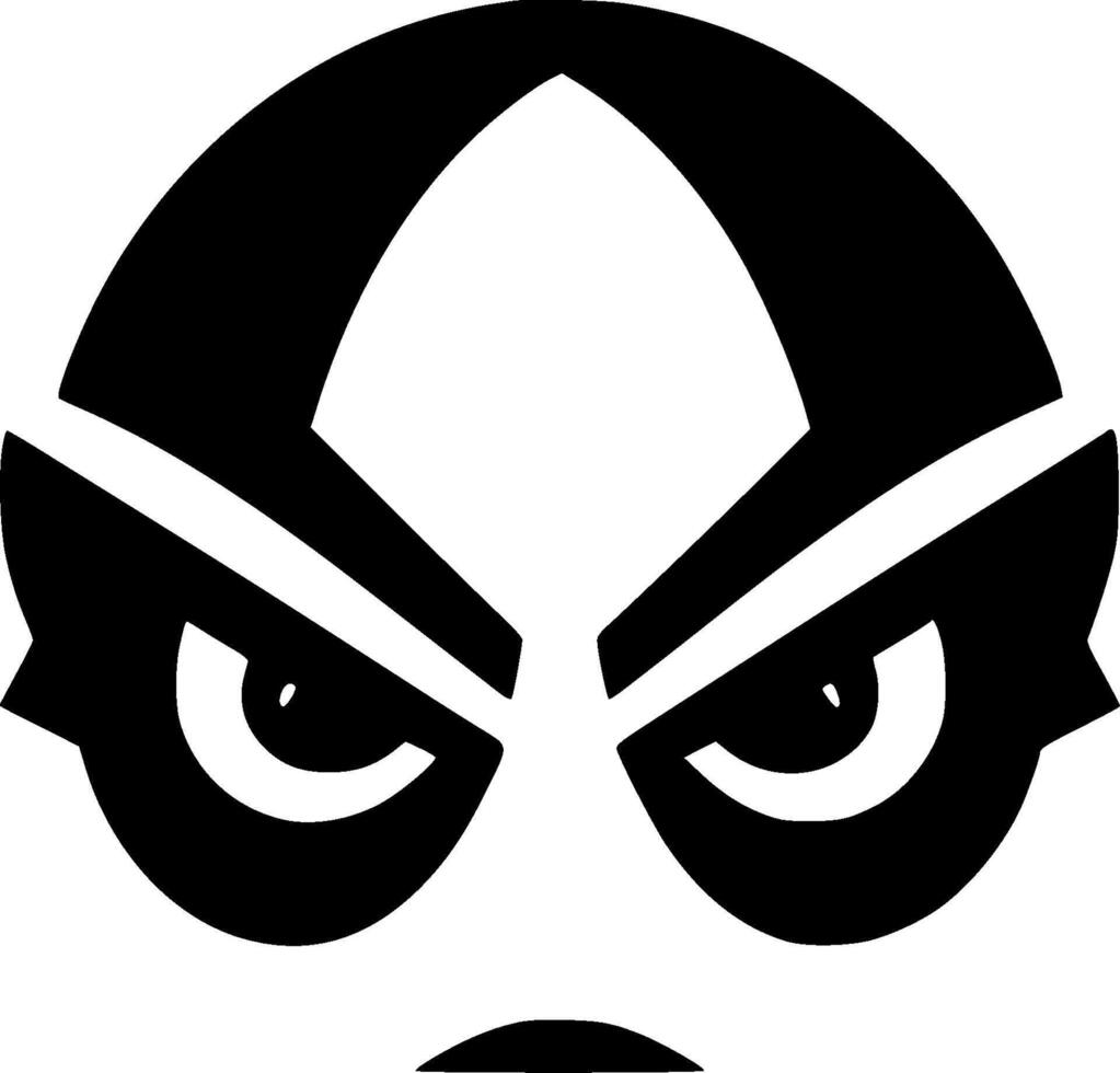 Alien, Minimalist and Simple Silhouette - illustration vector