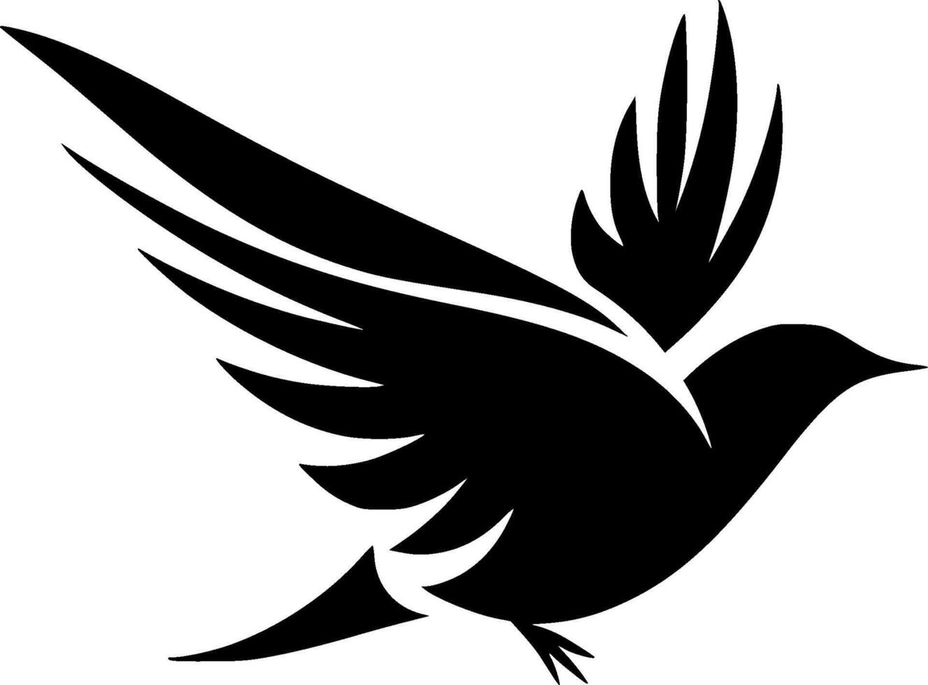 Dove - High Quality Logo - illustration ideal for T-shirt graphic vector