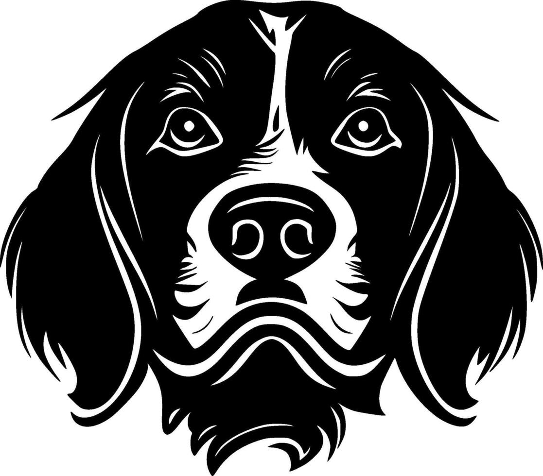 Dog, Minimalist and Simple Silhouette - illustration vector