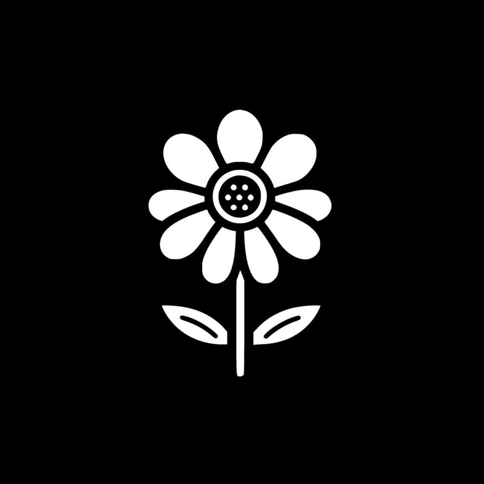Flower, Minimalist and Simple Silhouette - illustration vector