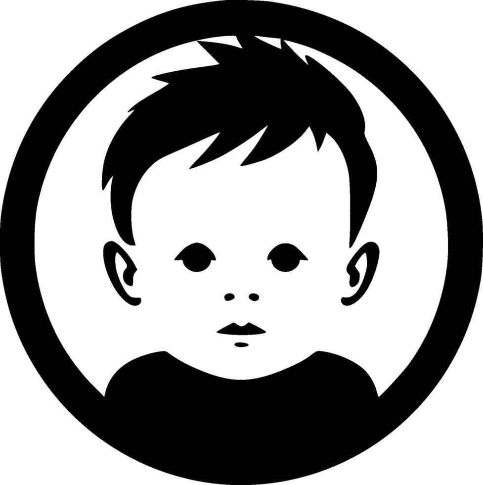Baby, Minimalist and Simple Silhouette - illustration vector