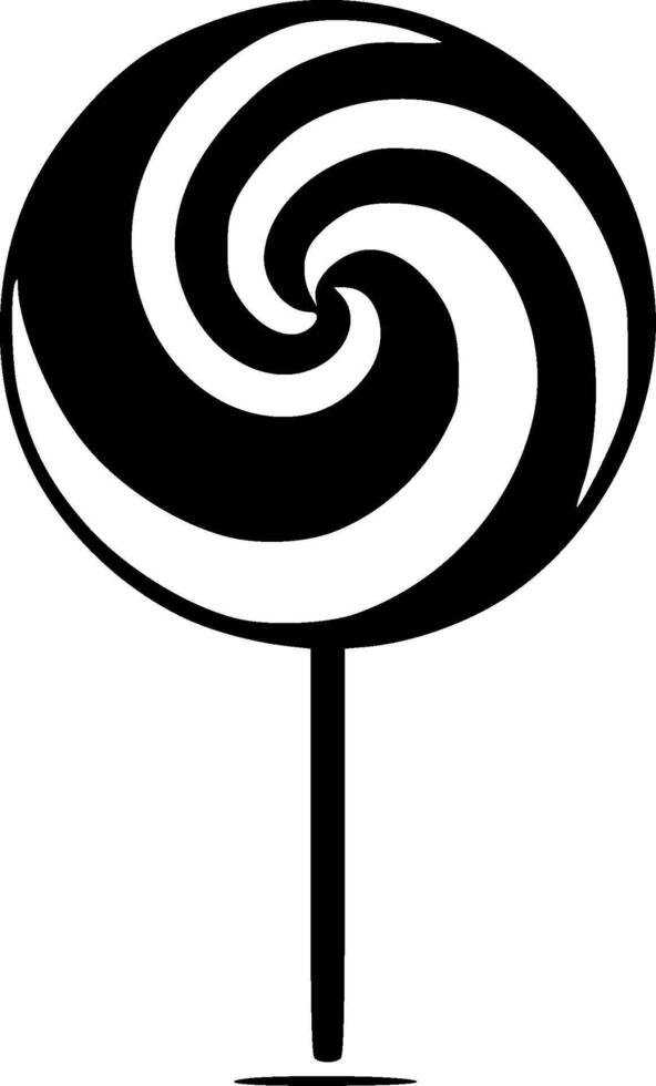 Lollipop, Minimalist and Simple Silhouette - illustration vector