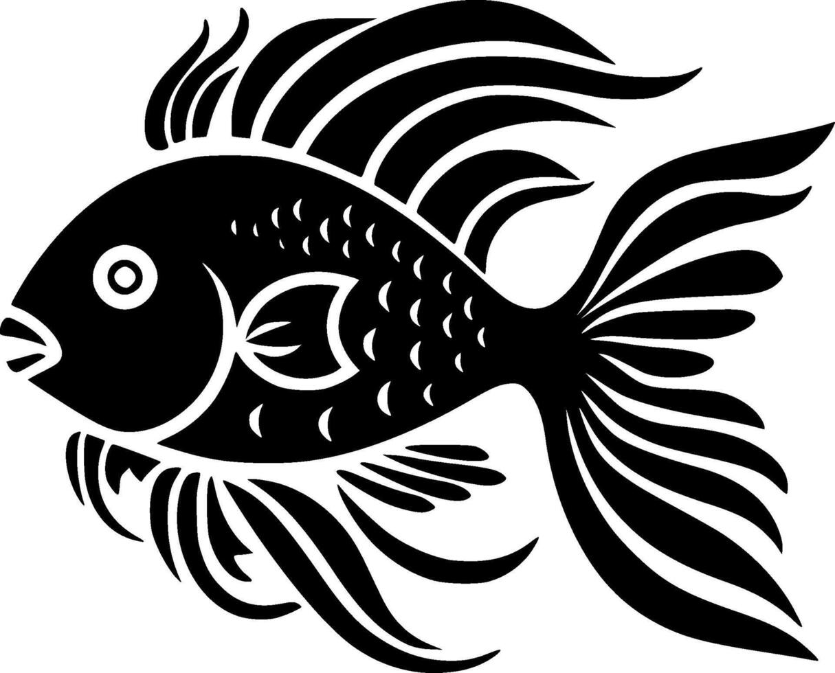 Fish - Minimalist and Flat Logo - illustration vector