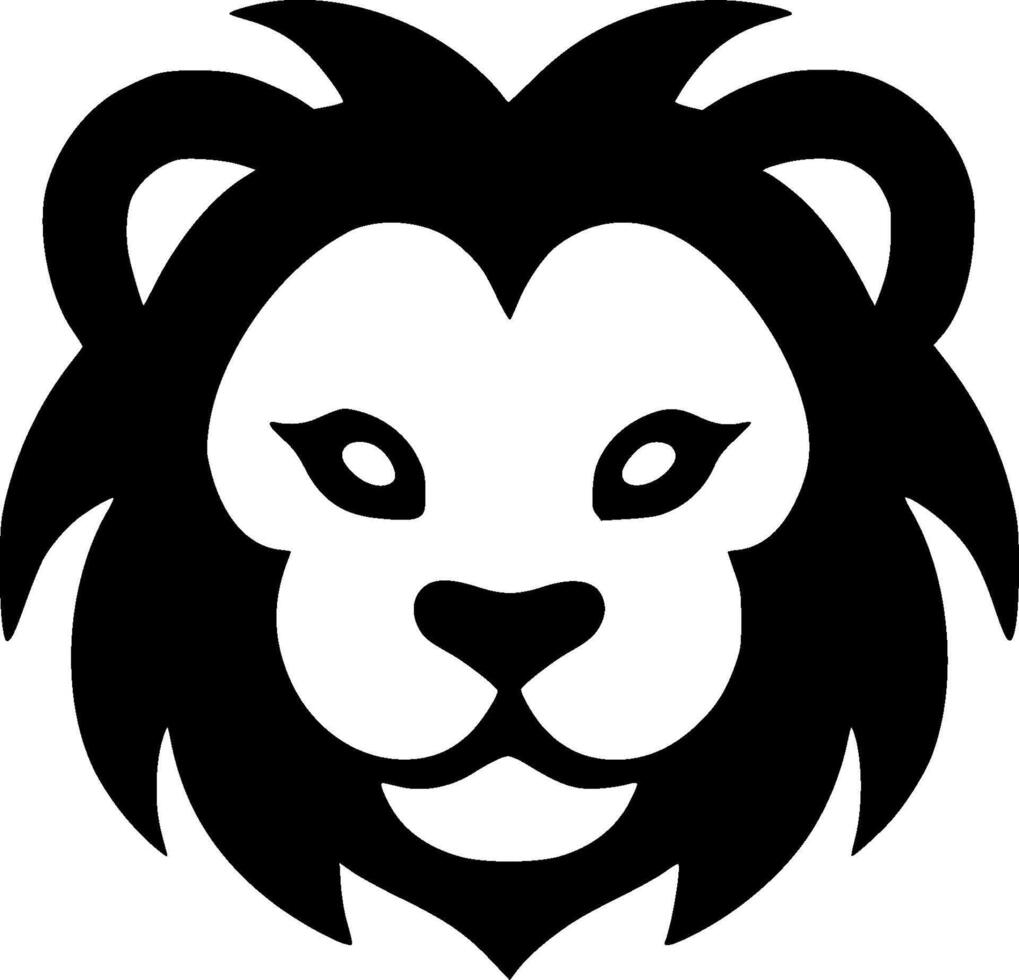 Lion Baby, Minimalist and Simple Silhouette - illustration vector