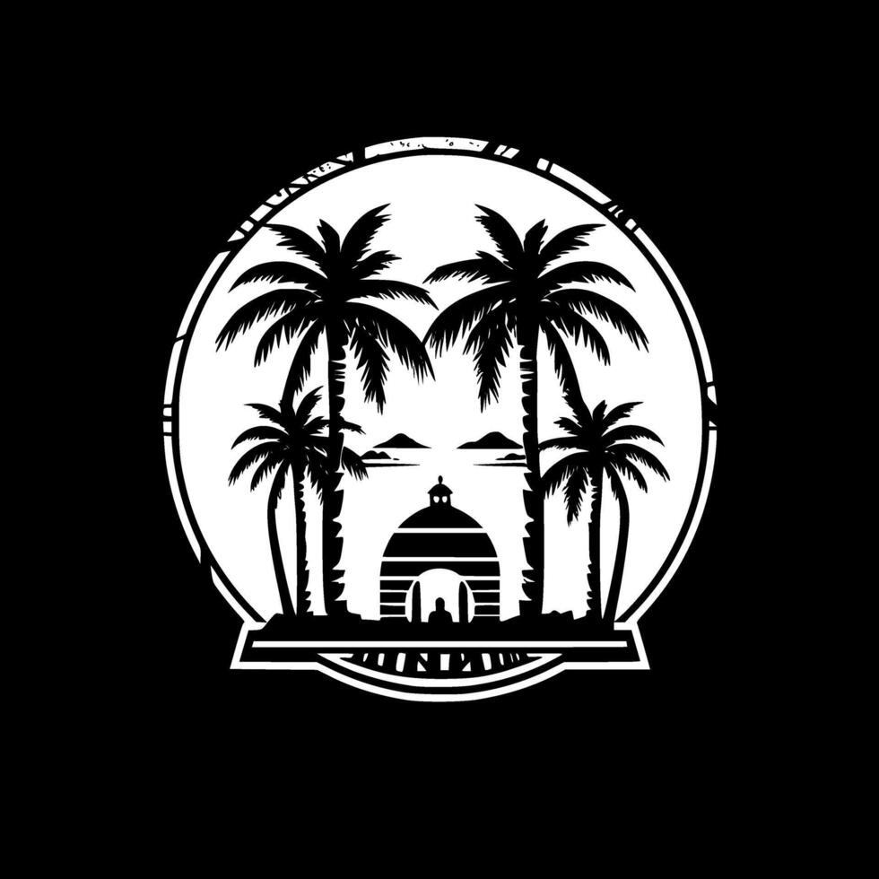 Egypt, Black and White illustration vector