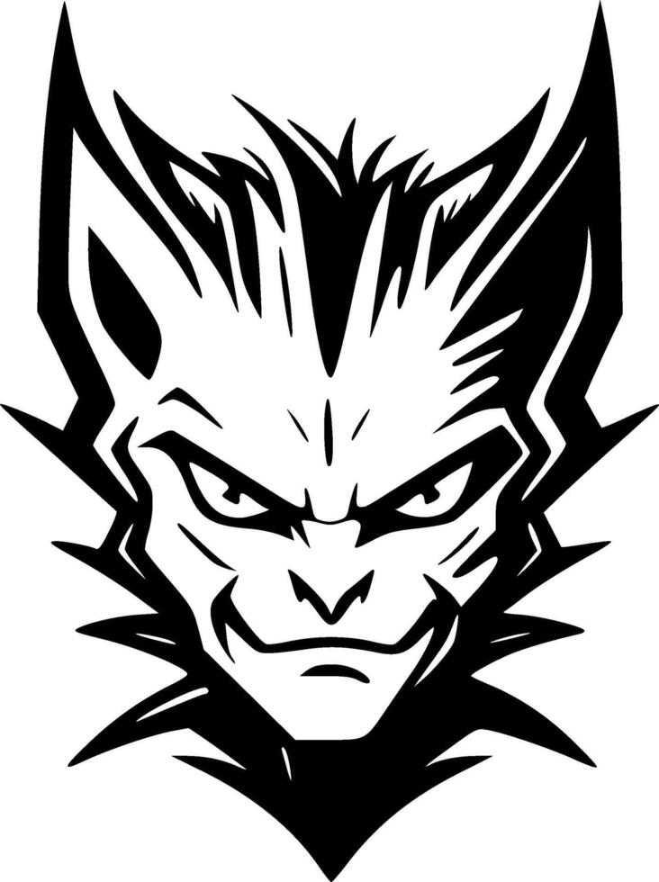 Wildcat - Black and White Isolated Icon - illustration vector