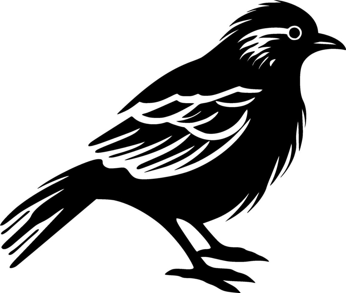 Pigeon - Black and White Isolated Icon - illustration vector