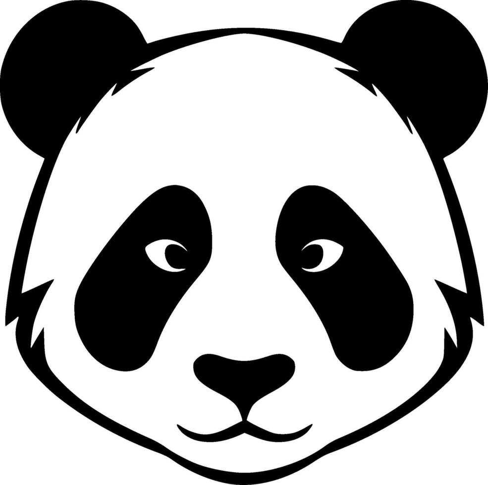 Panda - Minimalist and Flat Logo - illustration vector