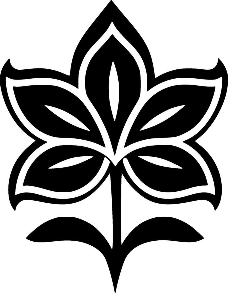 Flower, Black and White illustration vector