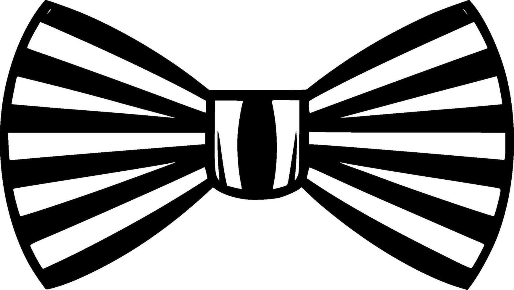 Bow, Minimalist and Simple Silhouette - illustration vector