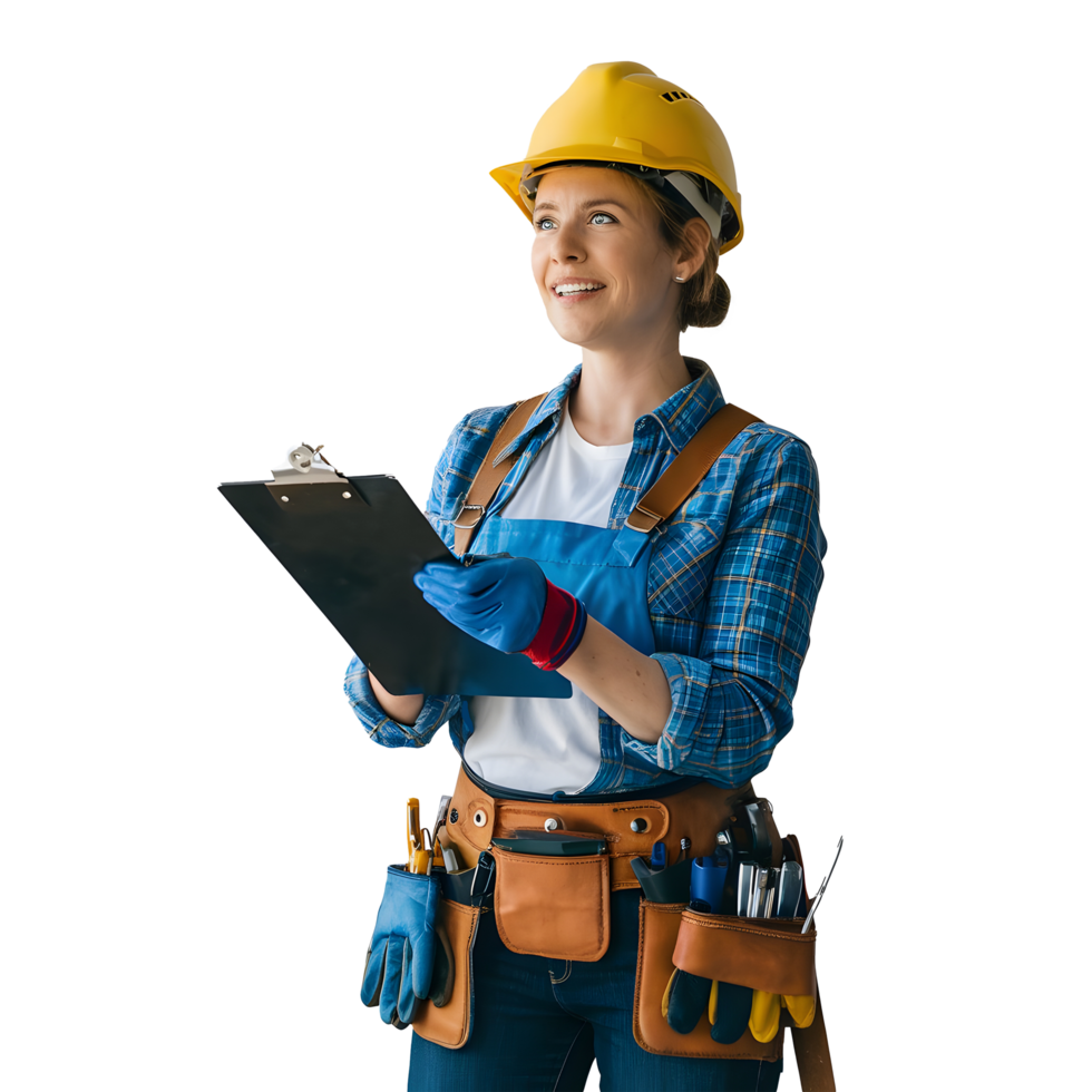 Construction woman Worker png