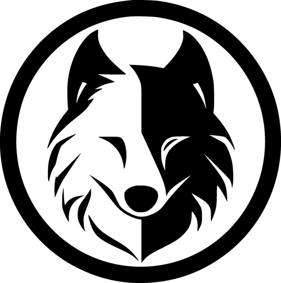 Wolf - Minimalist and Flat Logo - illustration vector