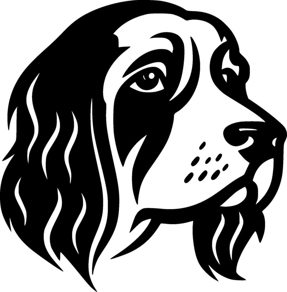 Dog, Minimalist and Simple Silhouette - illustration vector