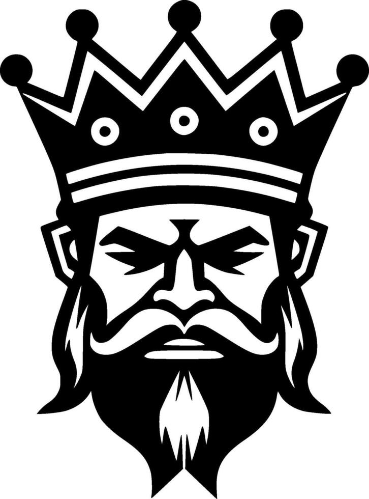 King, Minimalist and Simple Silhouette - illustration vector