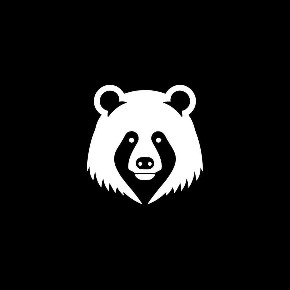 Bear, Minimalist and Simple Silhouette - illustration vector