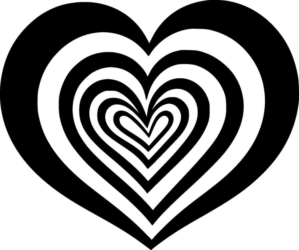 Heart - Minimalist and Flat Logo - illustration vector
