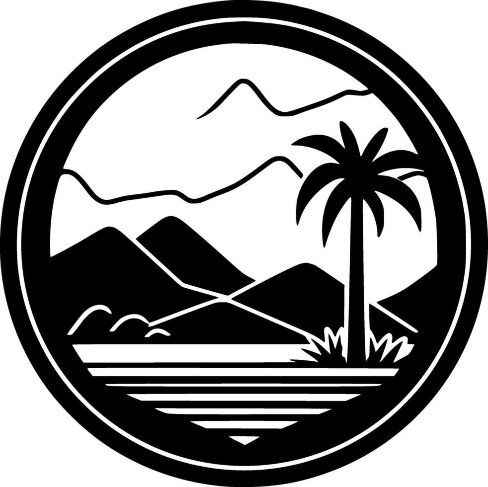 Desert - High Quality Logo - illustration ideal for T-shirt graphic vector
