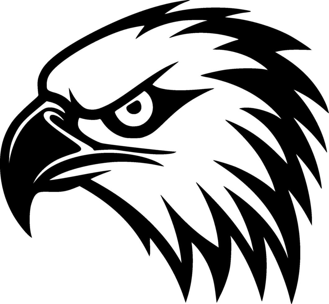 Eagle, Minimalist and Simple Silhouette - illustration vector