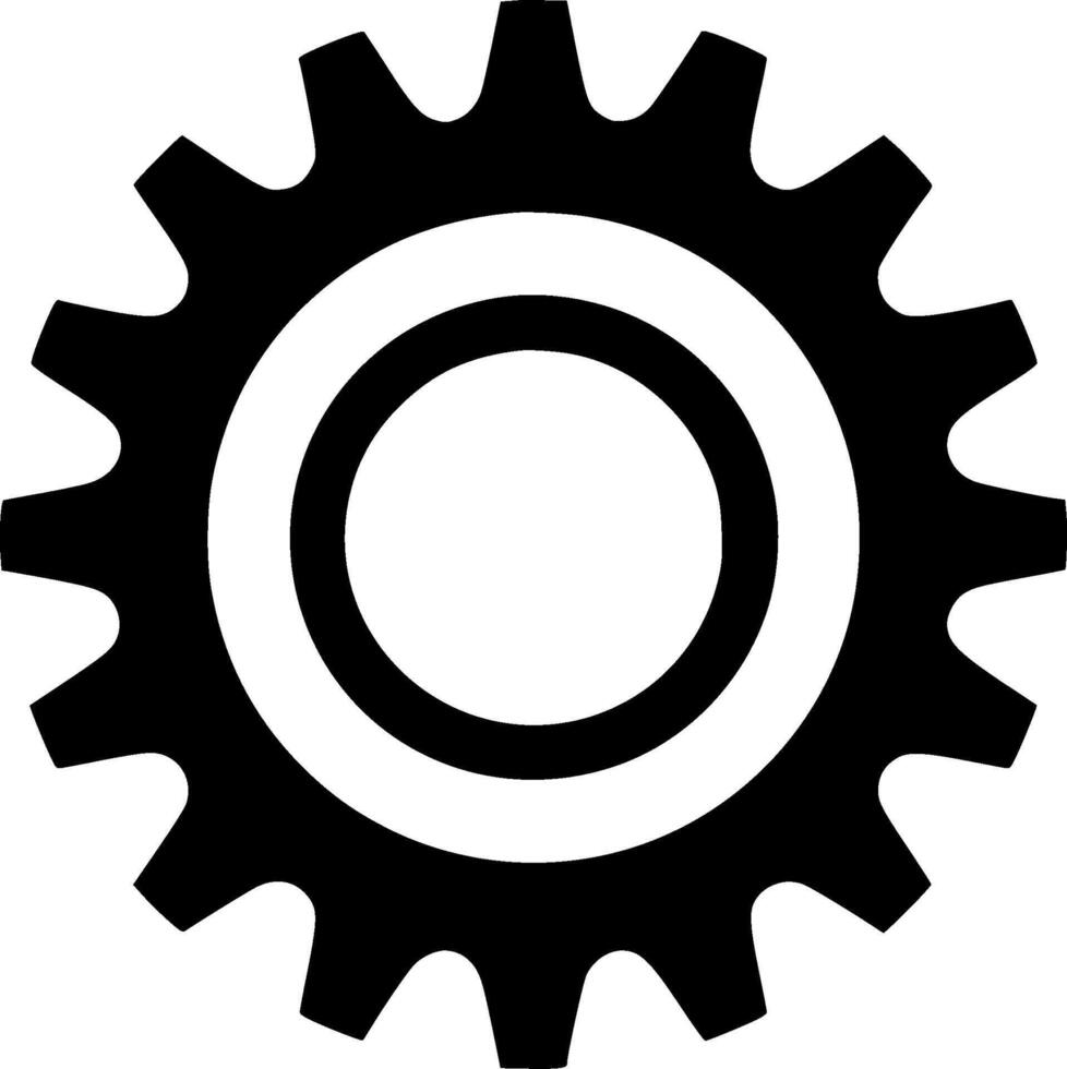Gear - Minimalist and Flat Logo - illustration vector