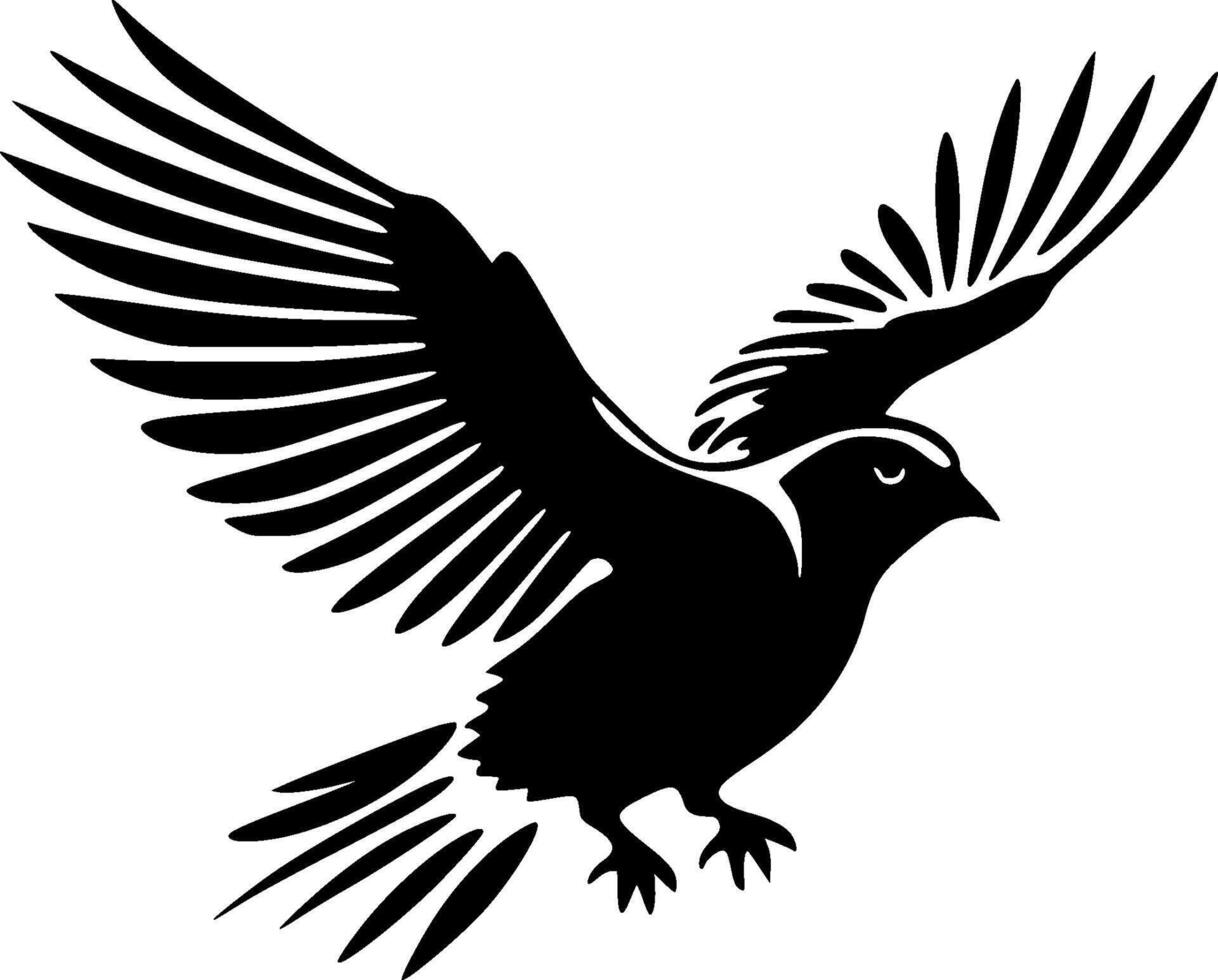 Pigeon, Minimalist and Simple Silhouette - illustration vector