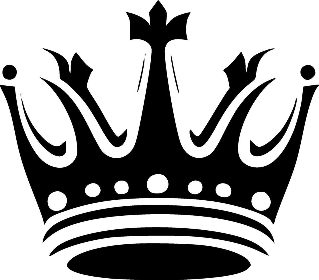 Crown - Minimalist and Flat Logo - illustration vector