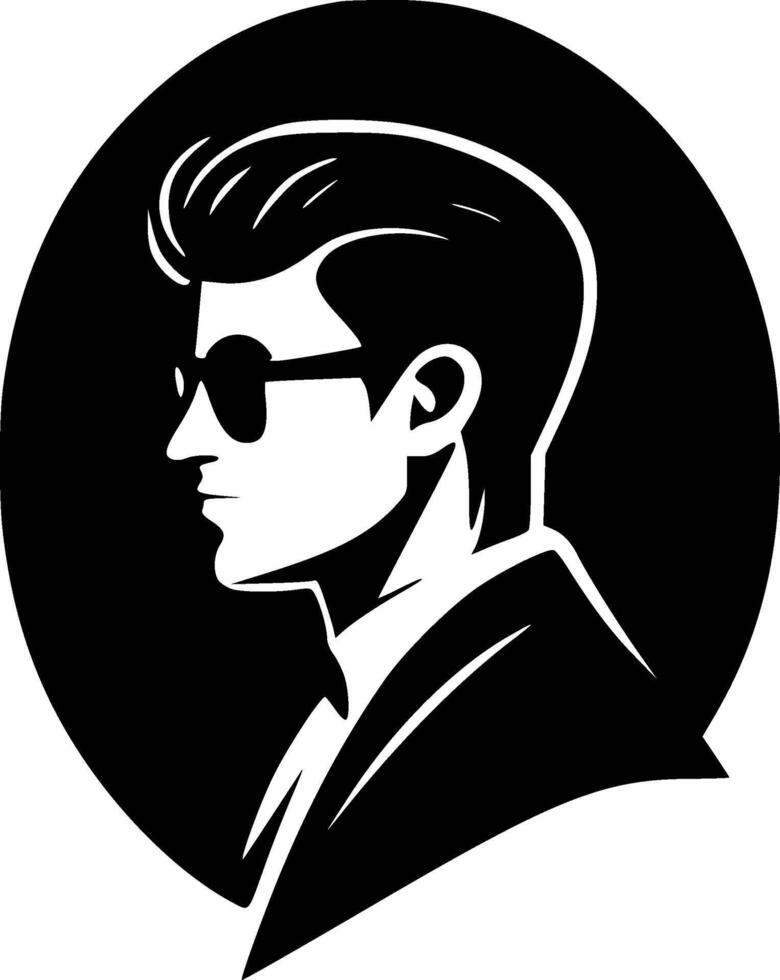 Luxury - Black and White Isolated Icon - illustration vector