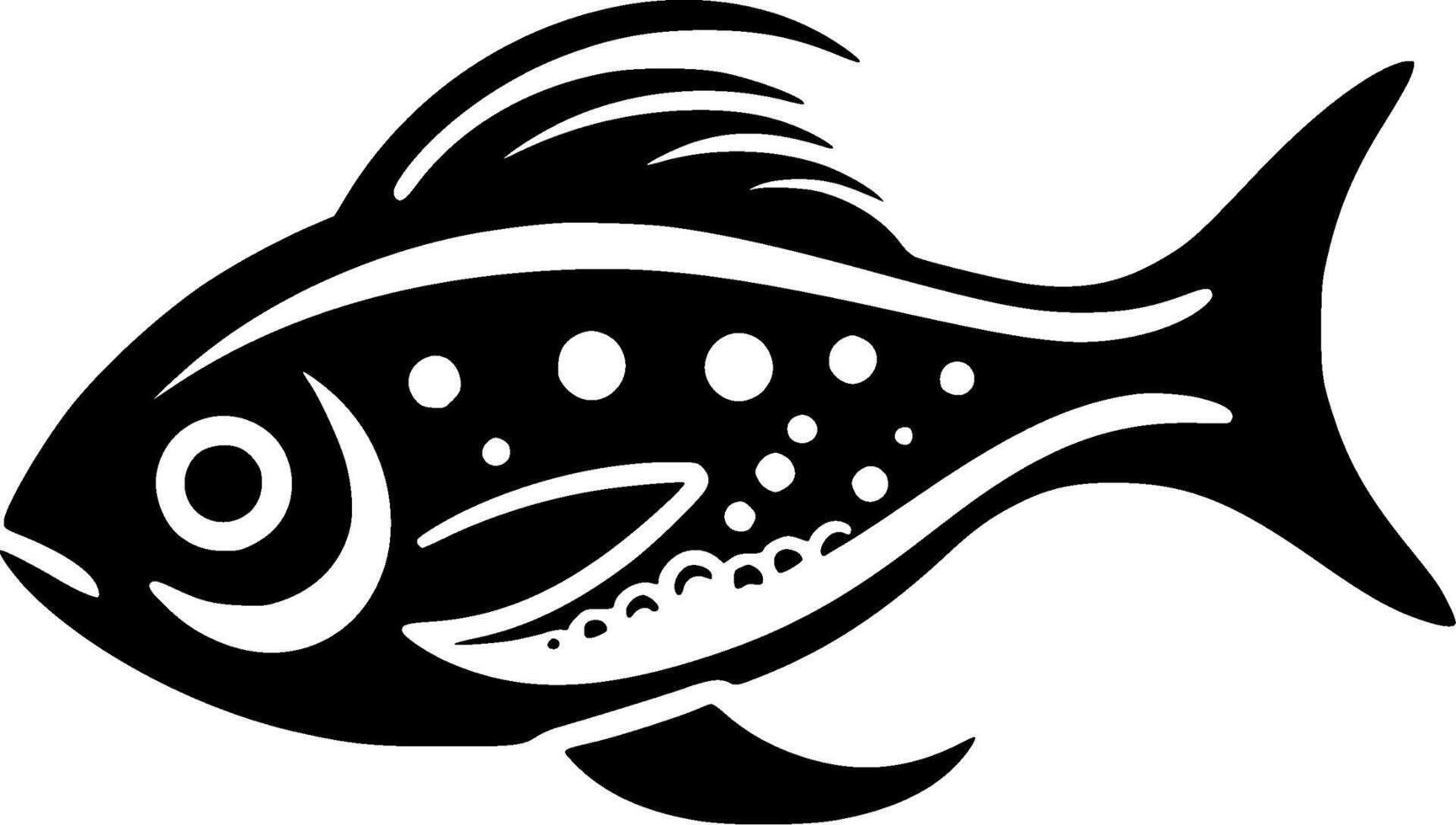 Fish - Minimalist and Flat Logo - illustration vector