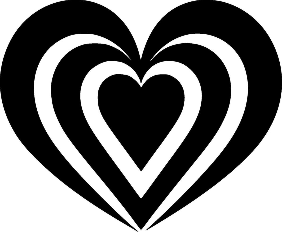 Heart - Minimalist and Flat Logo - illustration vector