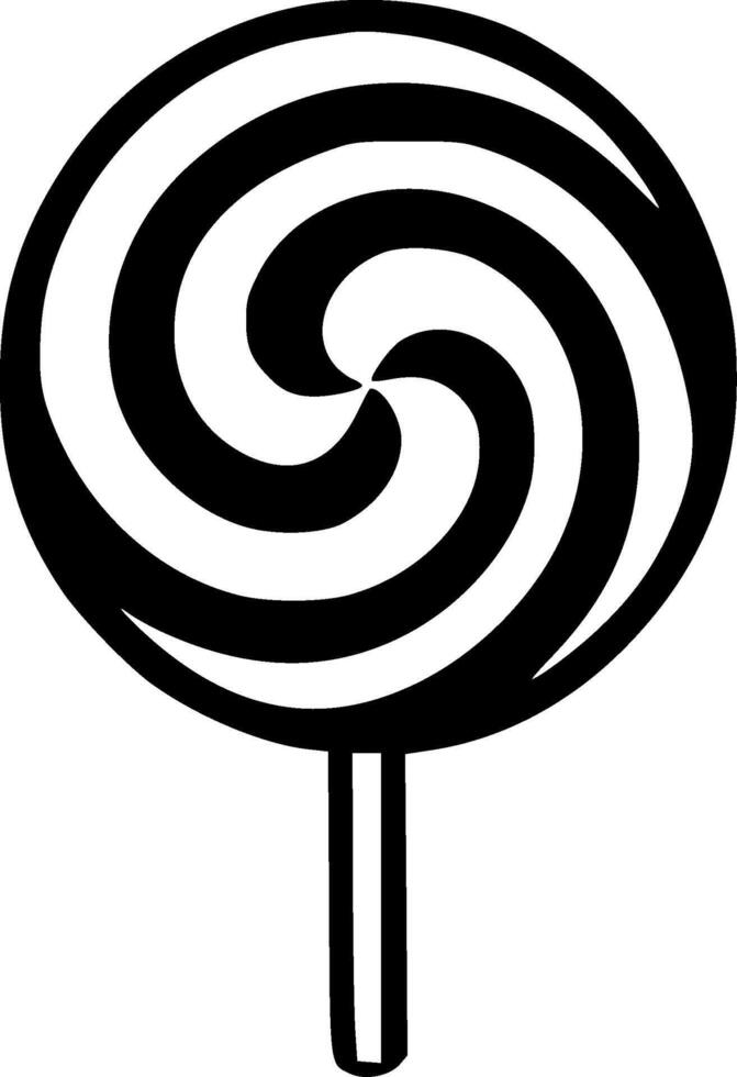 Candy - Black and White Isolated Icon - illustration vector