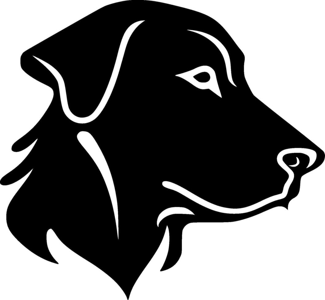 Dog, Black and White illustration vector
