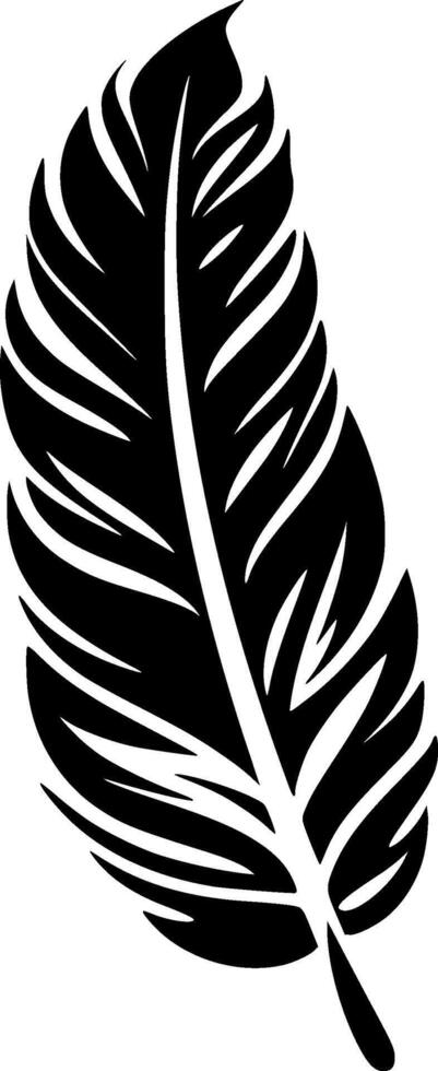 Feather - Minimalist and Flat Logo - illustration vector
