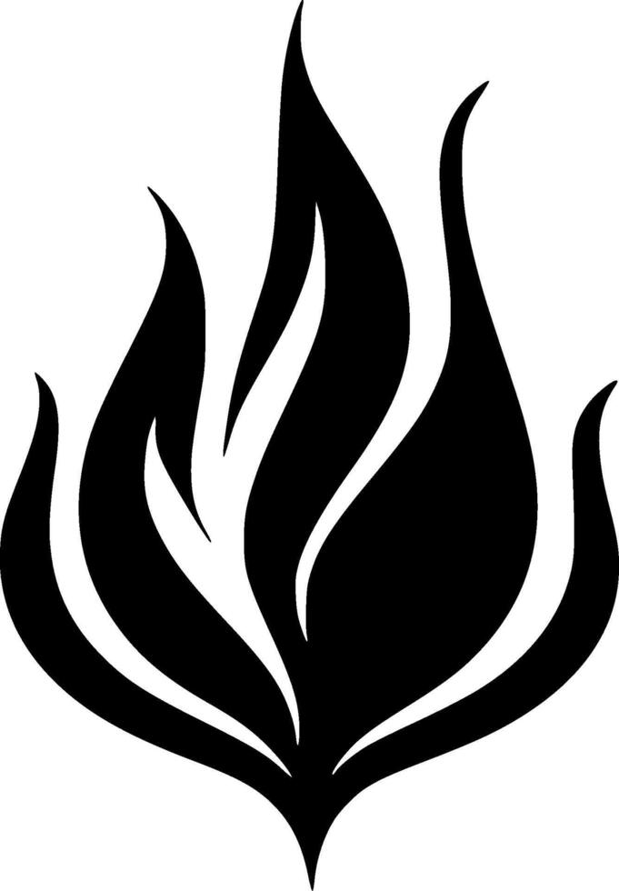 Fire - Minimalist and Flat Logo - illustration vector