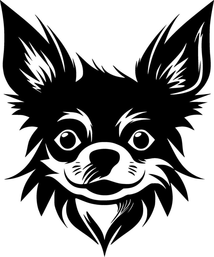 Chihuahua, Minimalist and Simple Silhouette - illustration vector