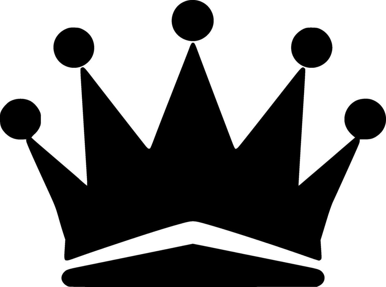 Crown, Minimalist and Simple Silhouette - illustration vector
