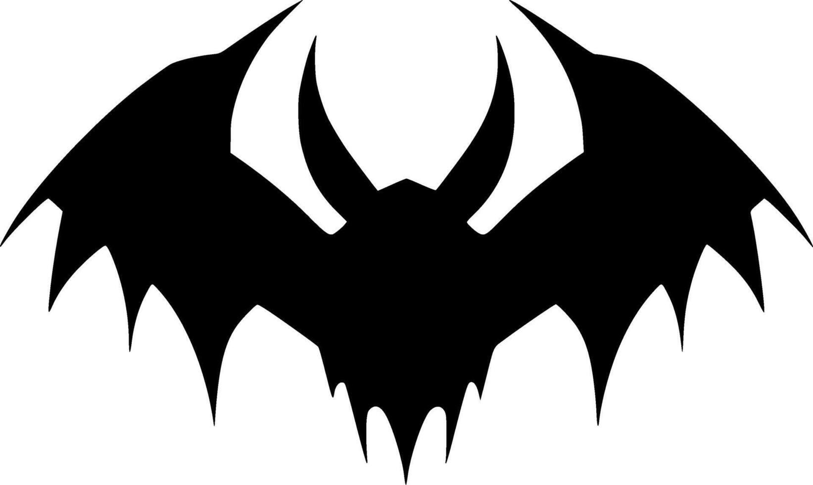 Bat, Minimalist and Simple Silhouette - illustration vector