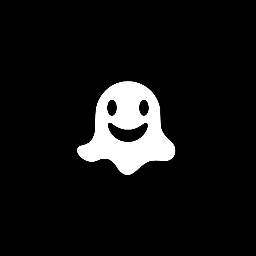Ghost - Minimalist and Flat Logo - illustration vector
