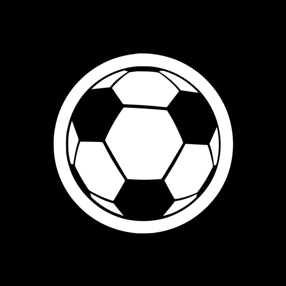 Football, Minimalist and Simple Silhouette - illustration vector