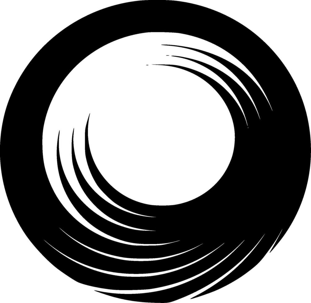 Circle, Minimalist and Simple Silhouette - illustration vector