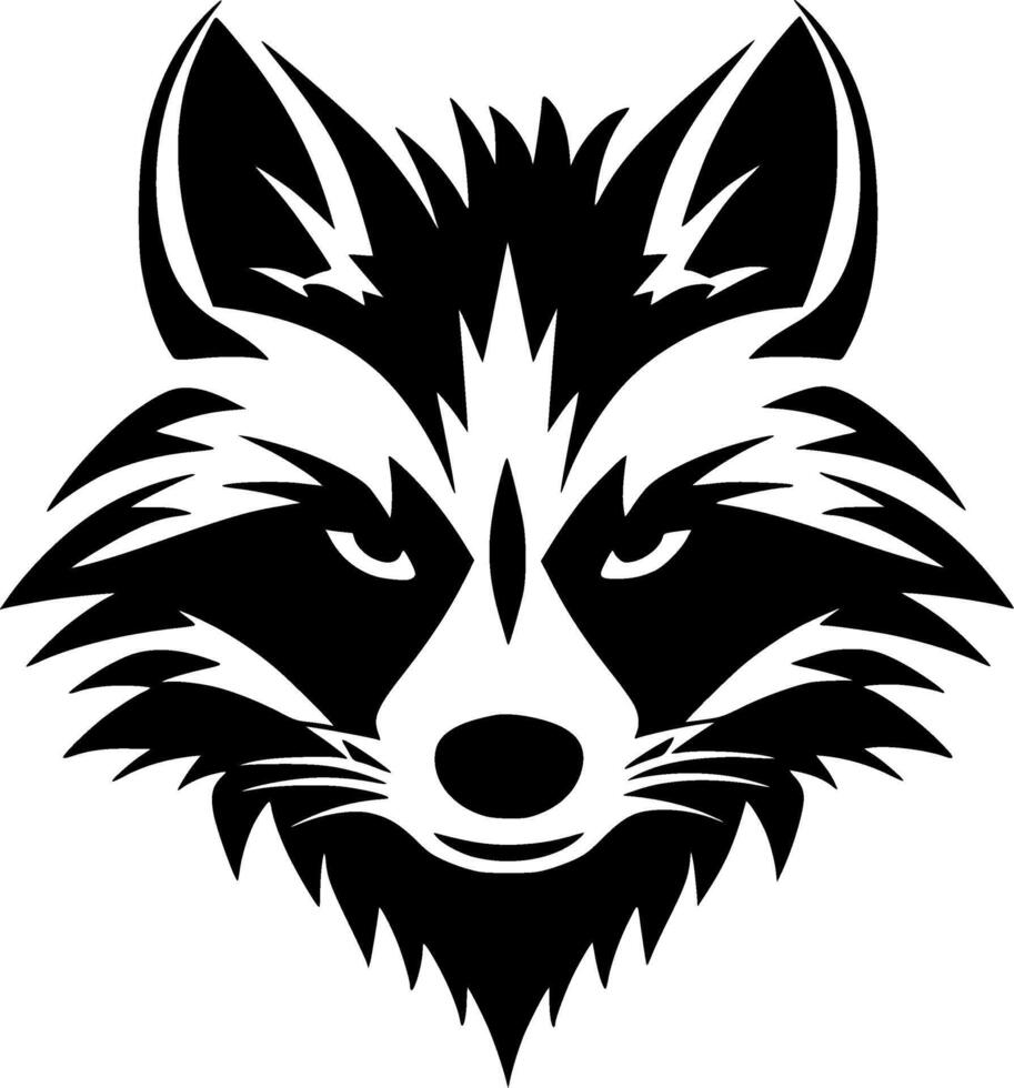 Raccoon - Minimalist and Flat Logo - illustration vector
