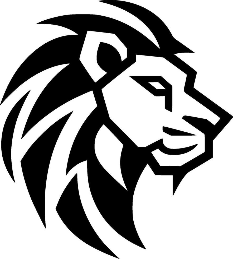 Lion - Minimalist and Flat Logo - illustration vector