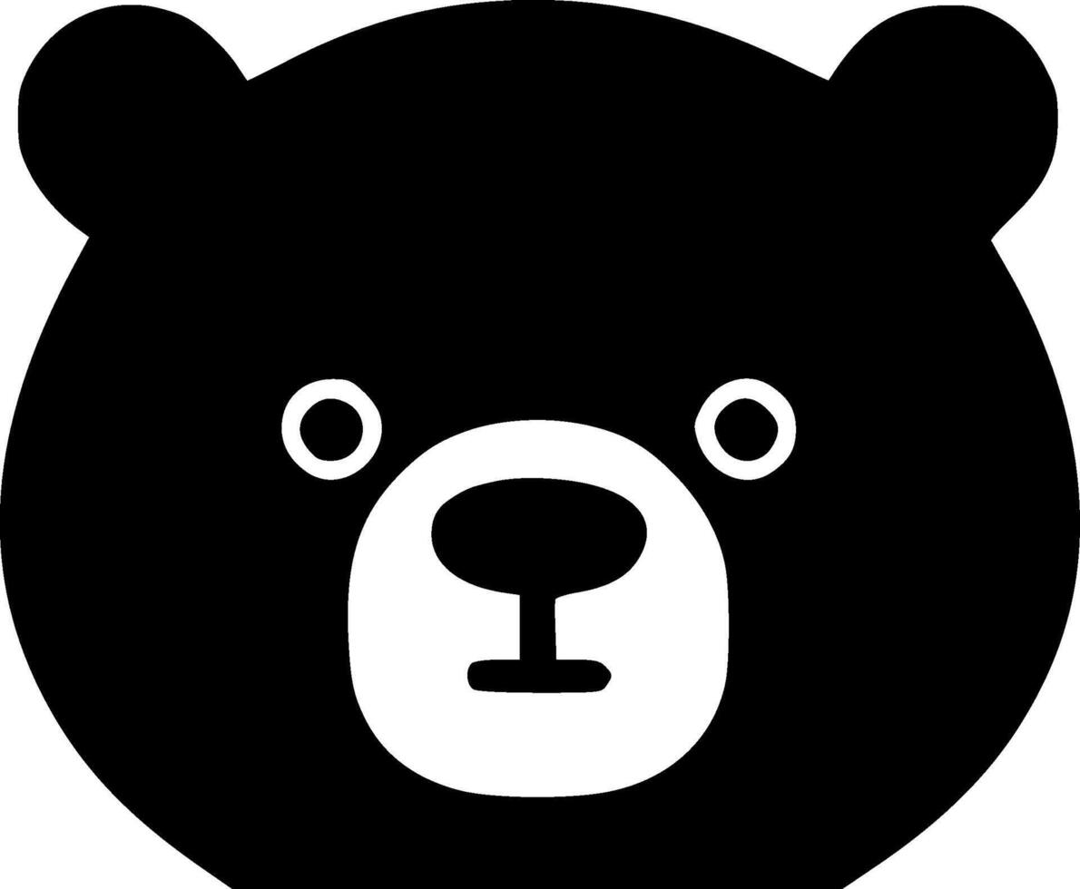 Bear - Minimalist and Flat Logo - illustration vector