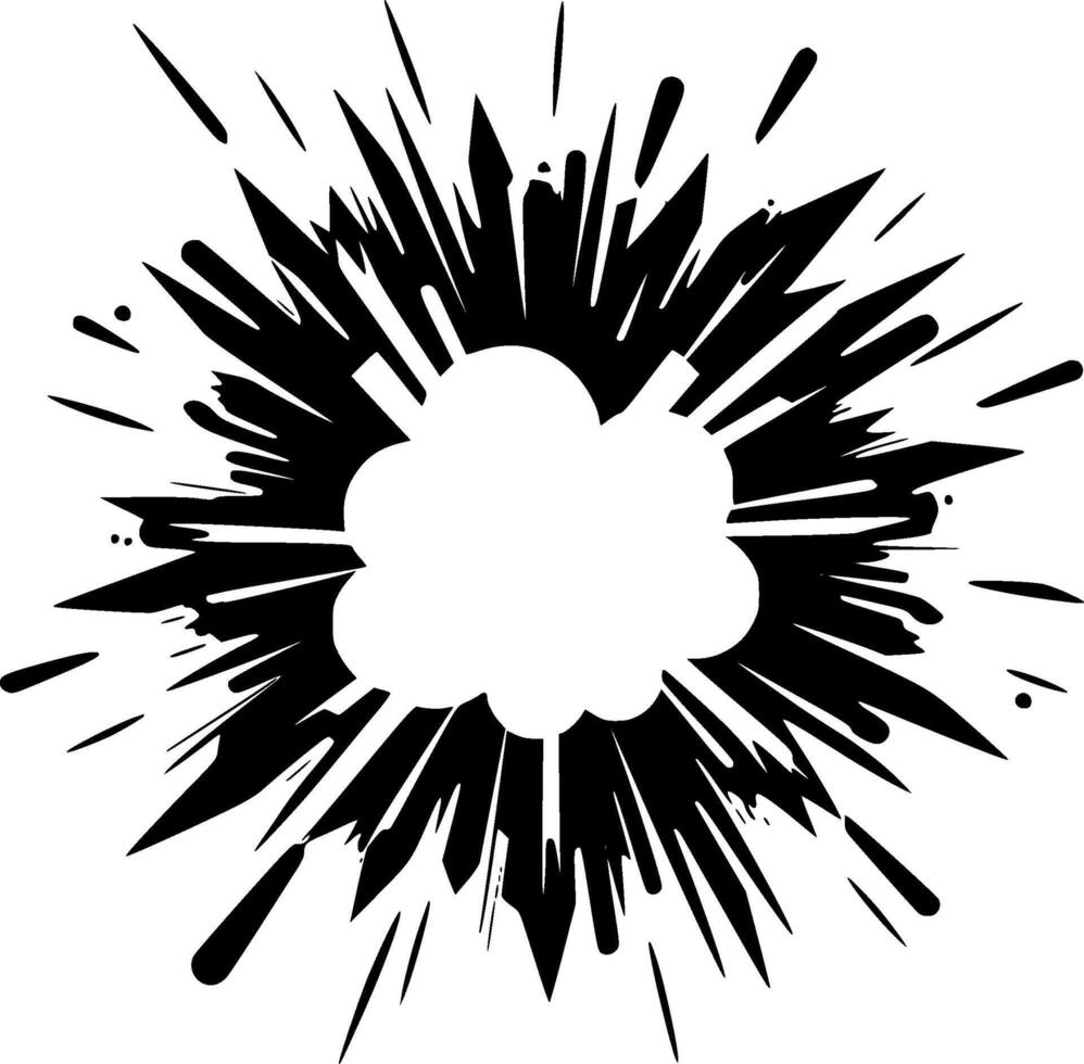 Explosion - High Quality Logo - illustration ideal for T-shirt graphic vector