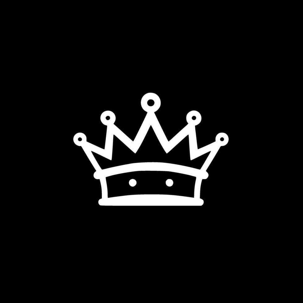 Crown, Minimalist and Simple Silhouette - illustration vector