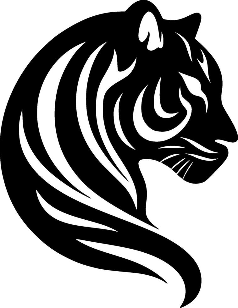 Leopard, Minimalist and Simple Silhouette - illustration vector